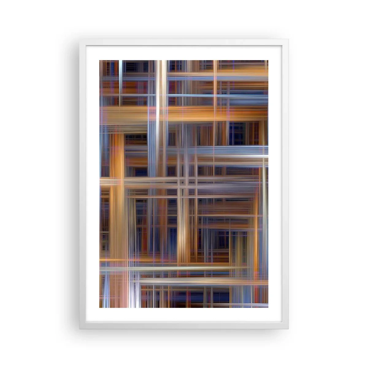 Poster in een witte lijst - Geweven van licht - 50x70 cm