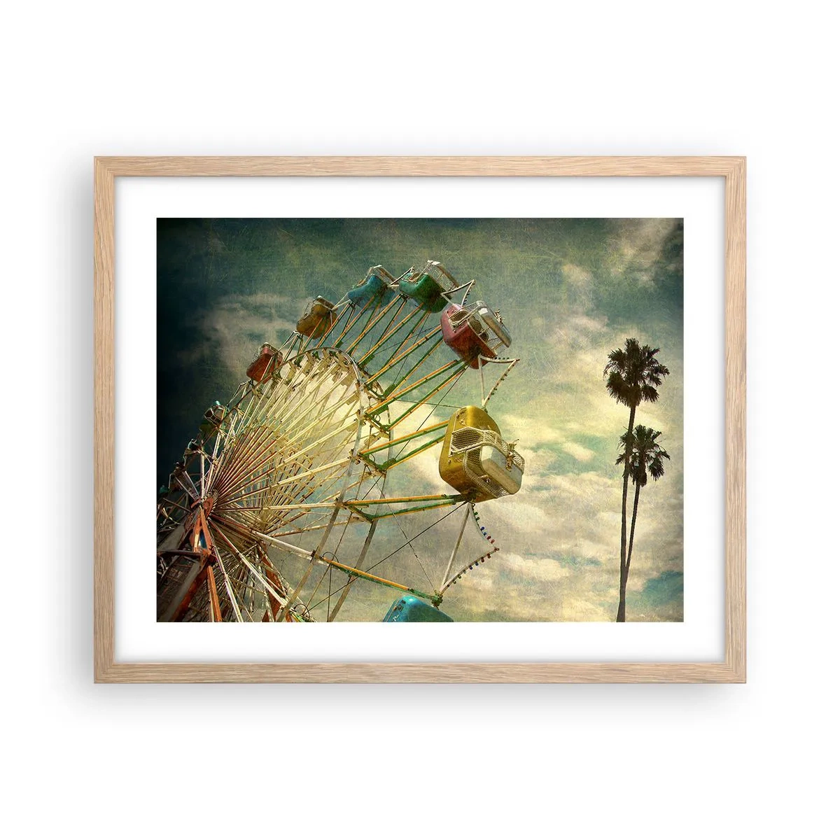 Een poster in een licht eiken lijst - Het zal zo zijn, het zal leuk zijn..., - 50x40 cm