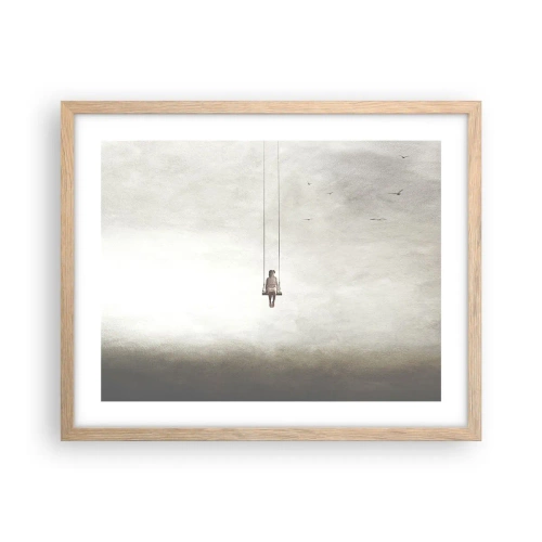 Een poster in een licht eiken lijst - Een kind in ons - 50x40 cm