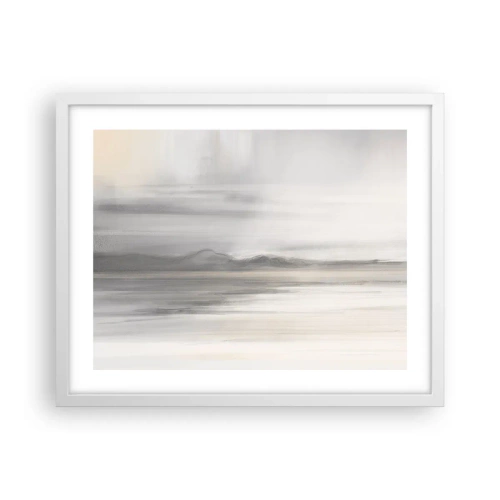 Poster in een witte lijst - Afstand in reflectie - 50x40 cm