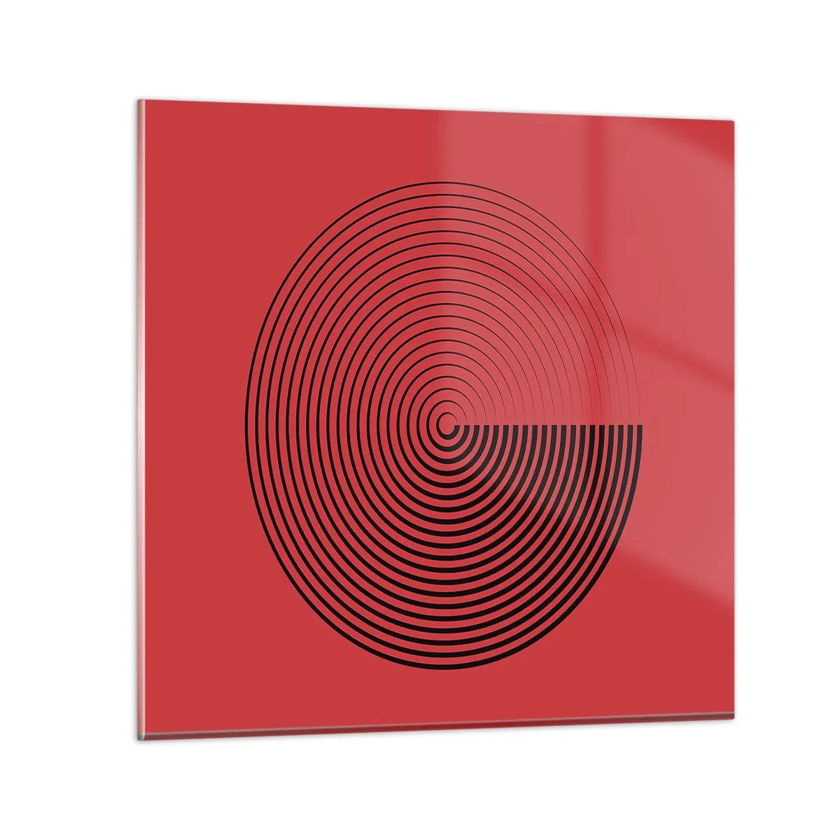 Schilderen op glas - Circulaire beweging - 70x70 cm