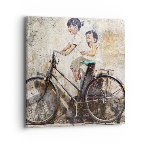 Schilderen op canvas - Waar of niet waar? - 40x40 cm