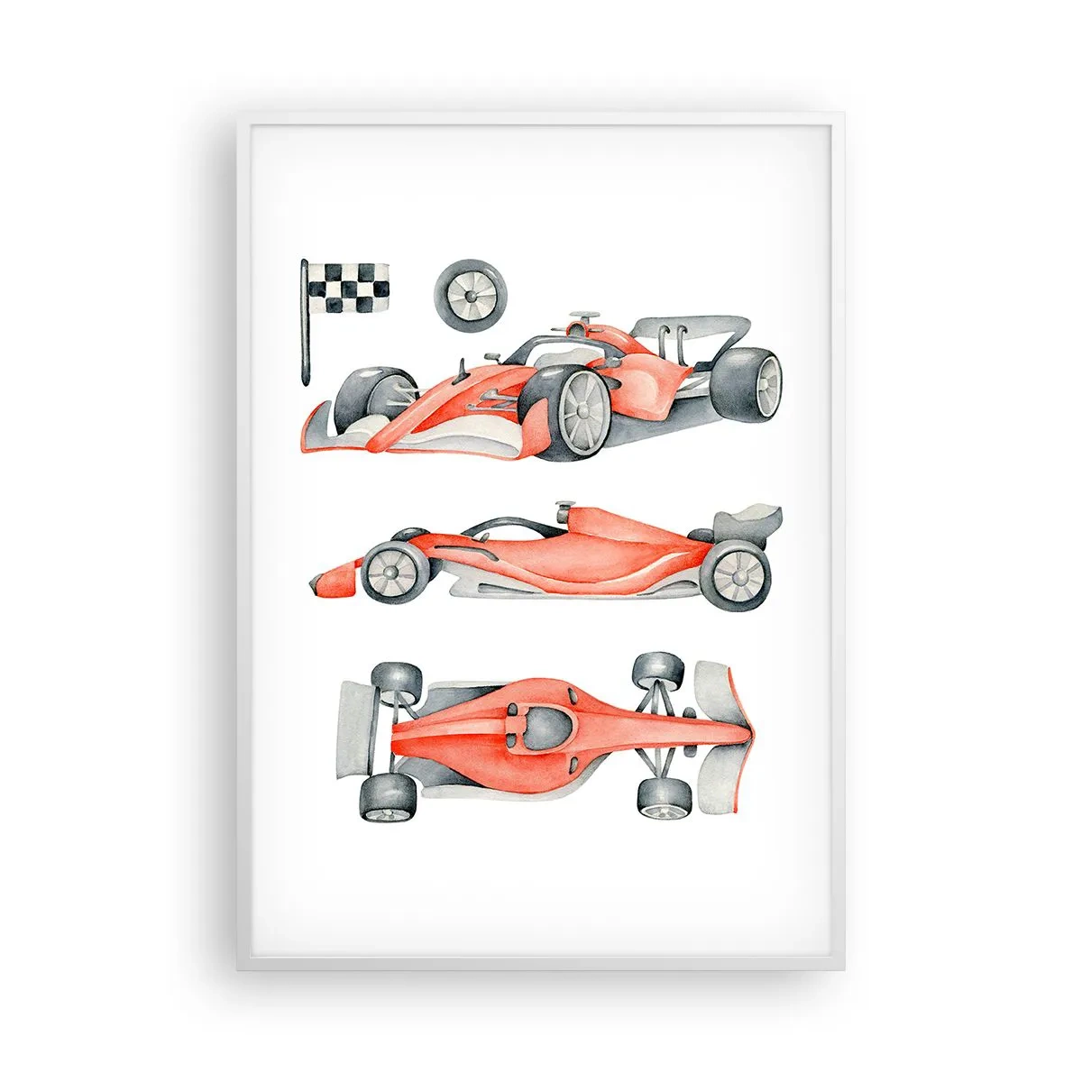 Poster in een witte lijst - Jaag je droom na - 70x100 cm