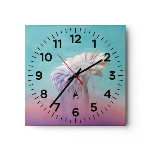 Wandklok - Klok - De bloemenonderwereld - 30x30 cm