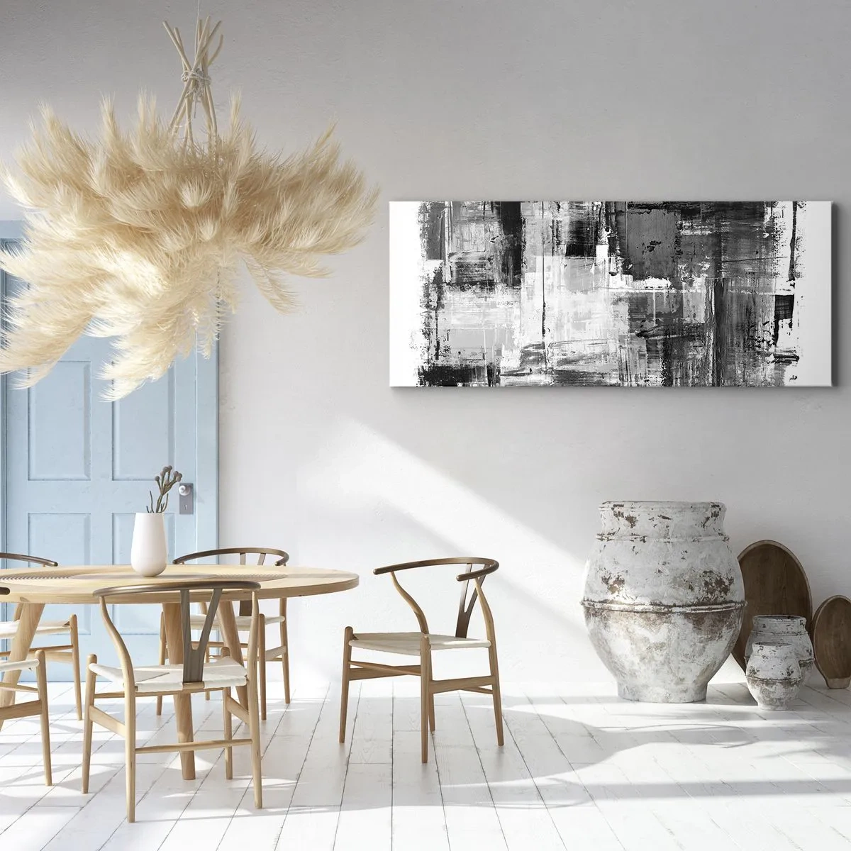 Schilderen op canvas - Grijs is prachtig - 120x50 cm