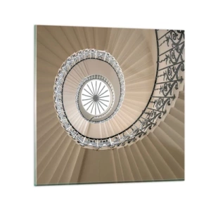 Schilderen op glas - Binnenin de schaal - 30x30 cm