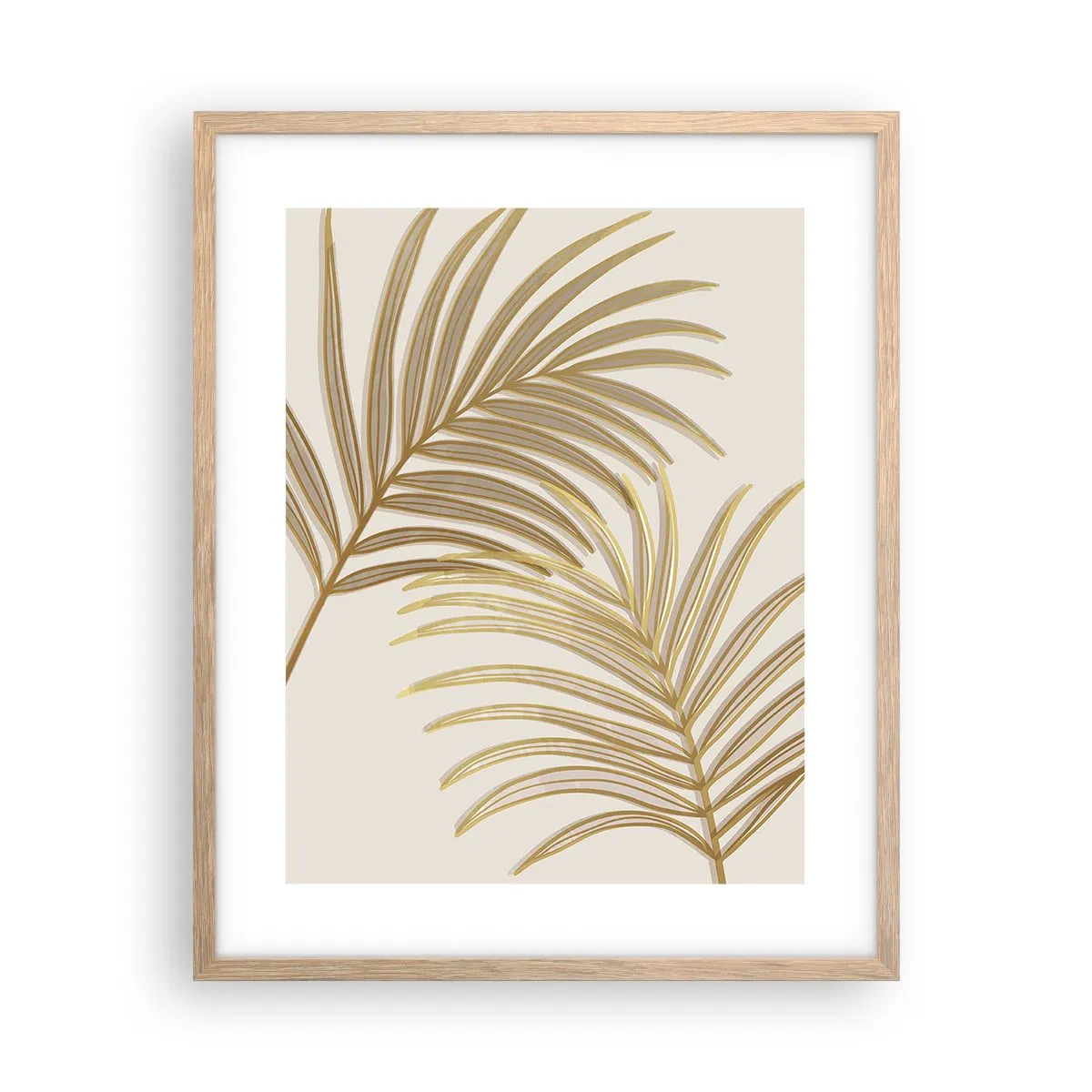 Een poster in een licht eiken lijst - Gouden Palm! - 40x50 cm