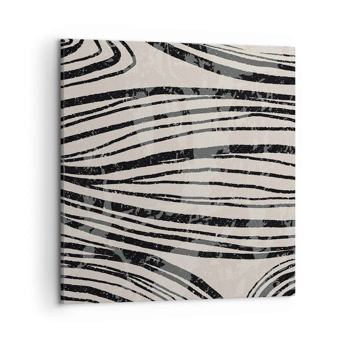 Schilderen op canvas - Lijnoverstromingsvlakte - 50x50 cm