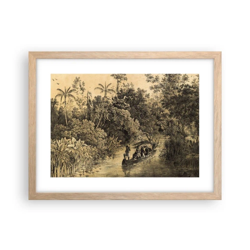 Een poster in een licht eiken lijst - Expeditie naar de bron - 40x30 cm