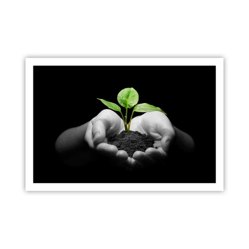 Poster - Ik hou van de natuur, ik bescherm haar - 91x61 cm