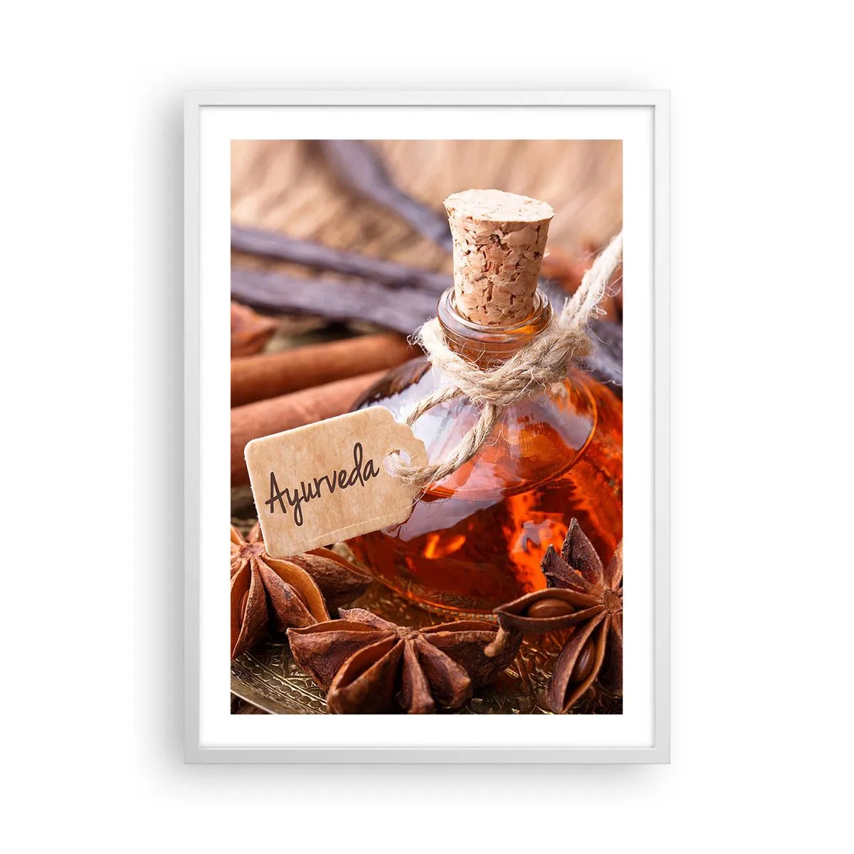 Poster in een witte lijst - Naar de eenheid van lichaam en geest - 50x70 cm