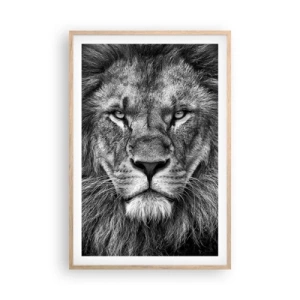 Een poster in een licht eiken lijst - In een kroningskleed - 61x91 cm