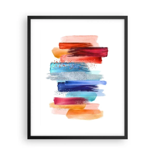 Poster in een zwarte lijst - Omhoog en omlaag - 40x50 cm