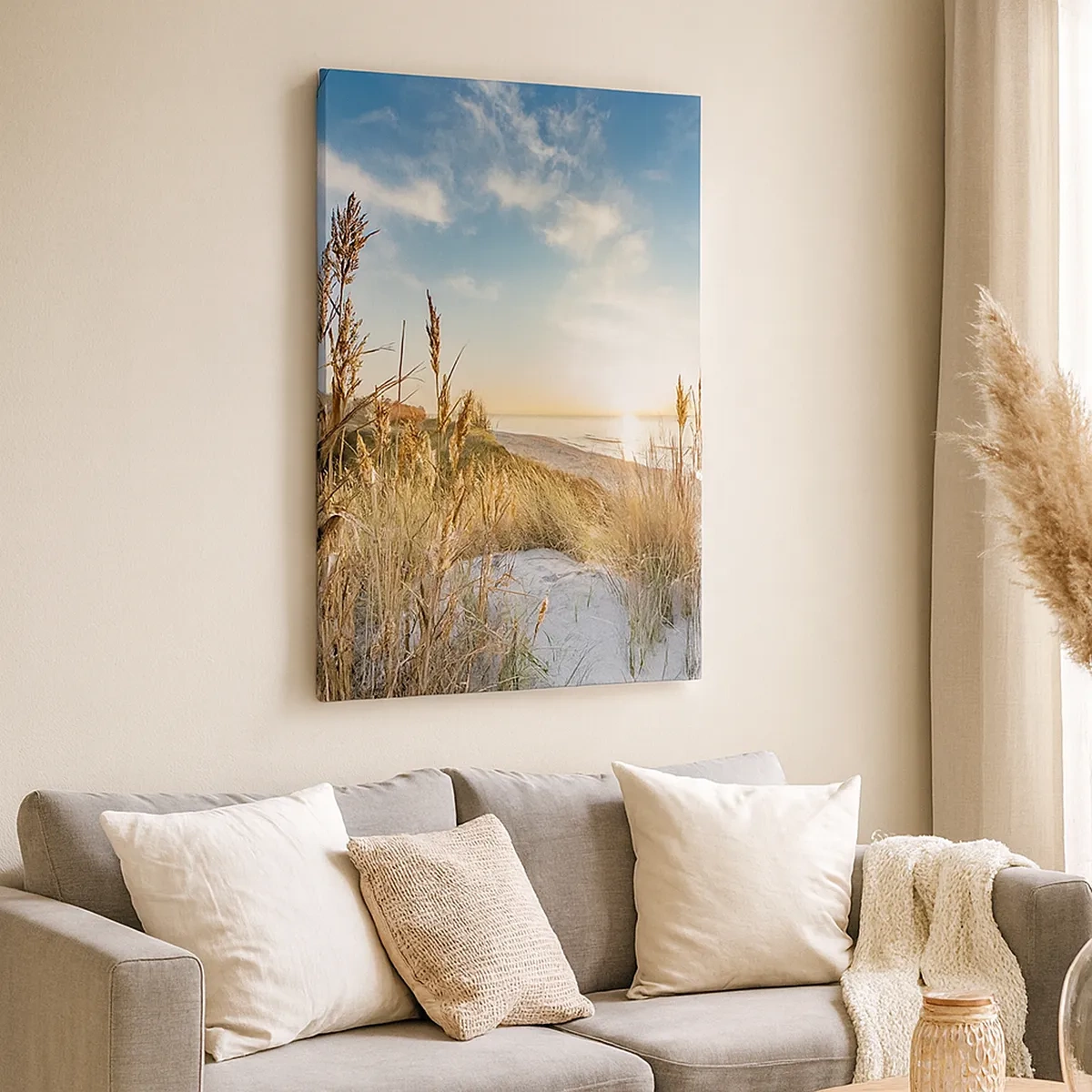 Schilderen op canvas - Noord strand - 50x70 cm