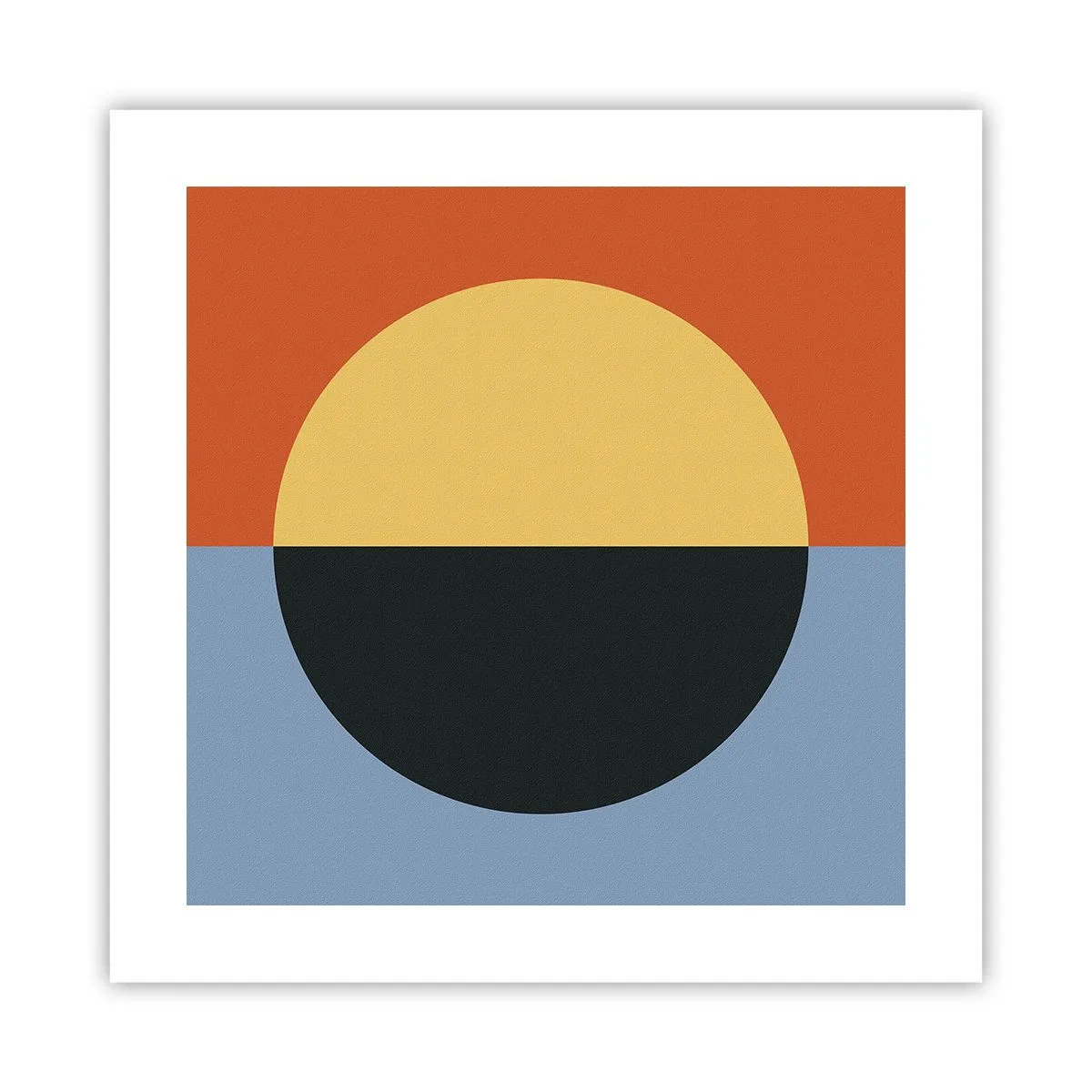Poster - Een compositie van warmte en koelte - 40x40 cm