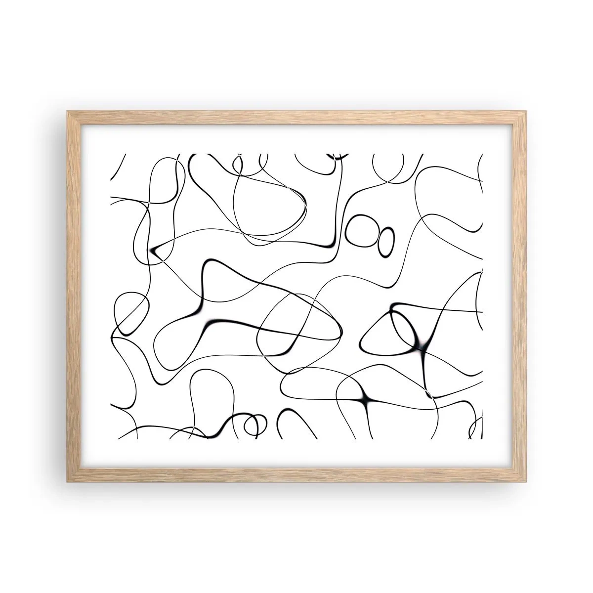 Een poster in een licht eiken lijst - Levenspaden, wisselvalligheden - 50x40 cm