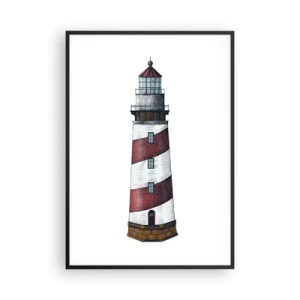 Poster in een zwarte lijst - Altijd op zijn hoede - 70x100 cm