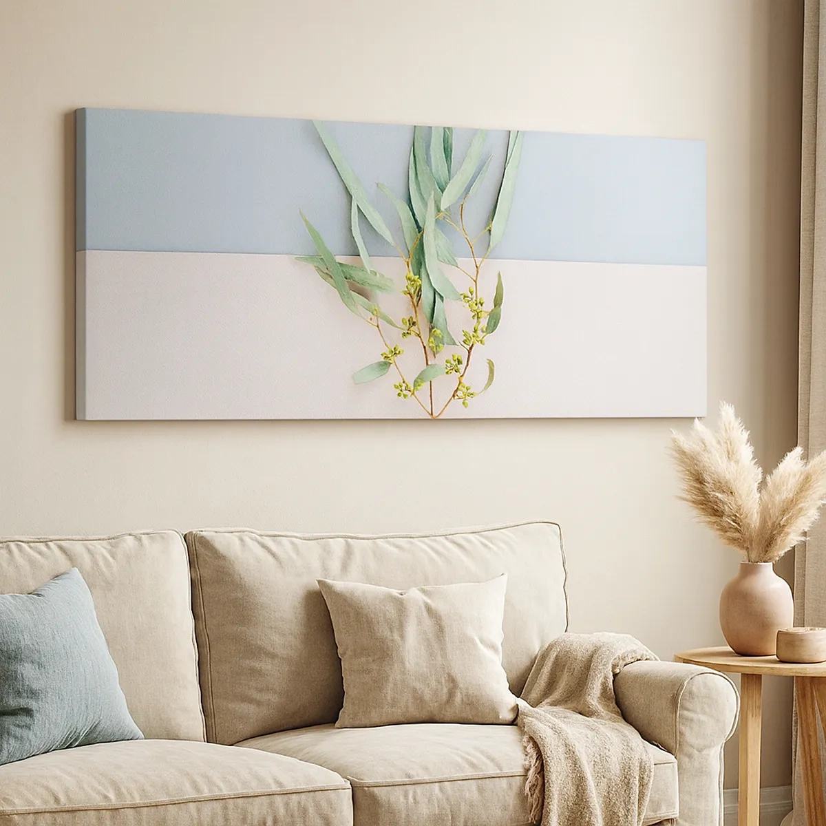 Schilderen op canvas - Subtiliteit in pastelkleuren - 30x30 cm