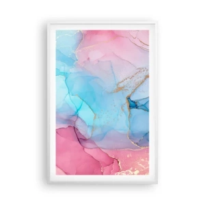 Poster in een witte lijst - Ontmoeting en interpenetratie - 61x91 cm