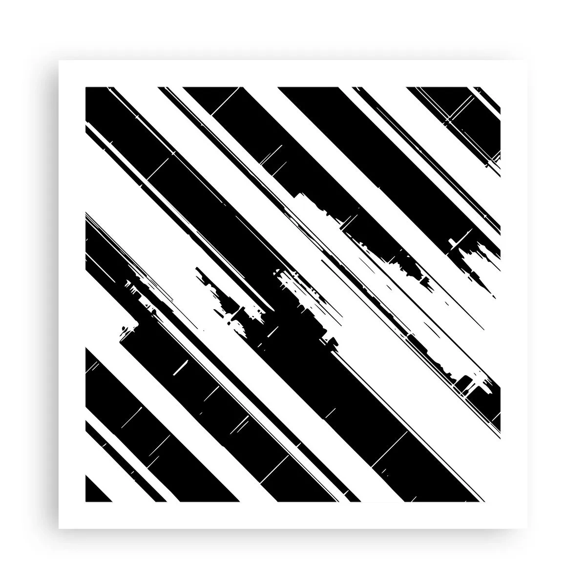 Poster - Een intense en dynamische compositie - 60x60 cm