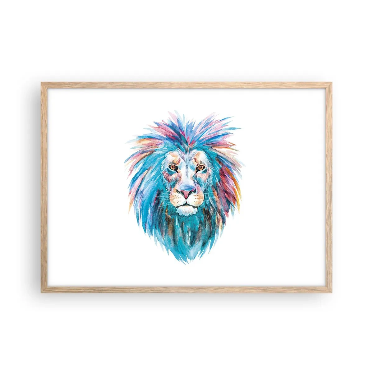 Een poster in een licht eiken lijst - Een opwindende uitstraling - 70x50 cm