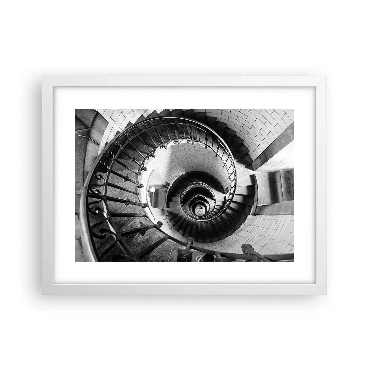 Poster in een witte lijst - Hoger en hoger - 40x30 cm