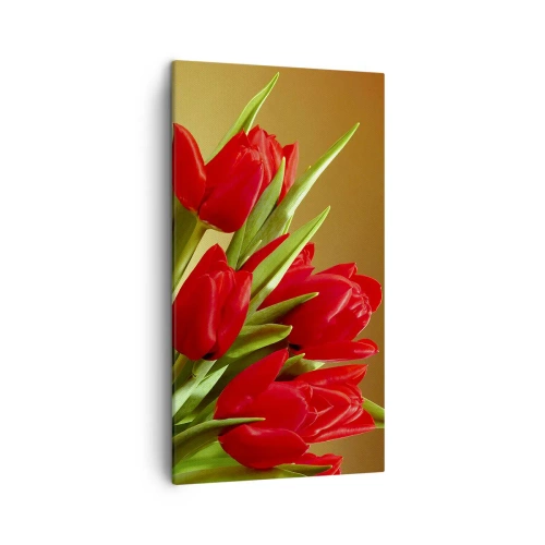 Schilderen op canvas - Een bos van lentevreugde - 45x80 cm