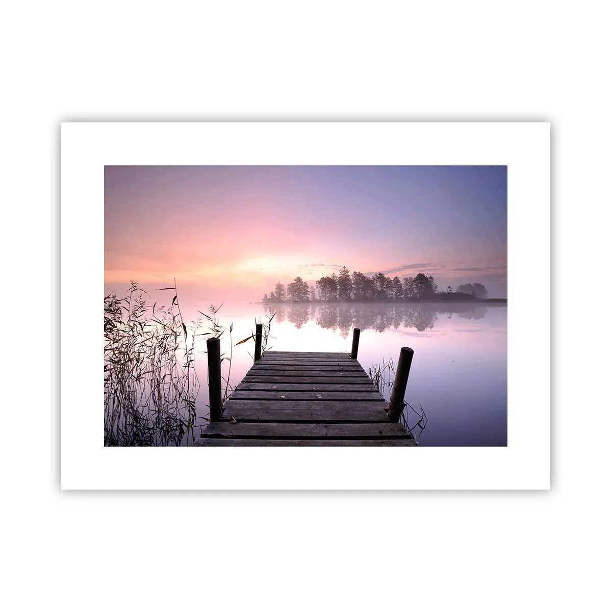 Poster - Van de lila mist... - 40x30 cm