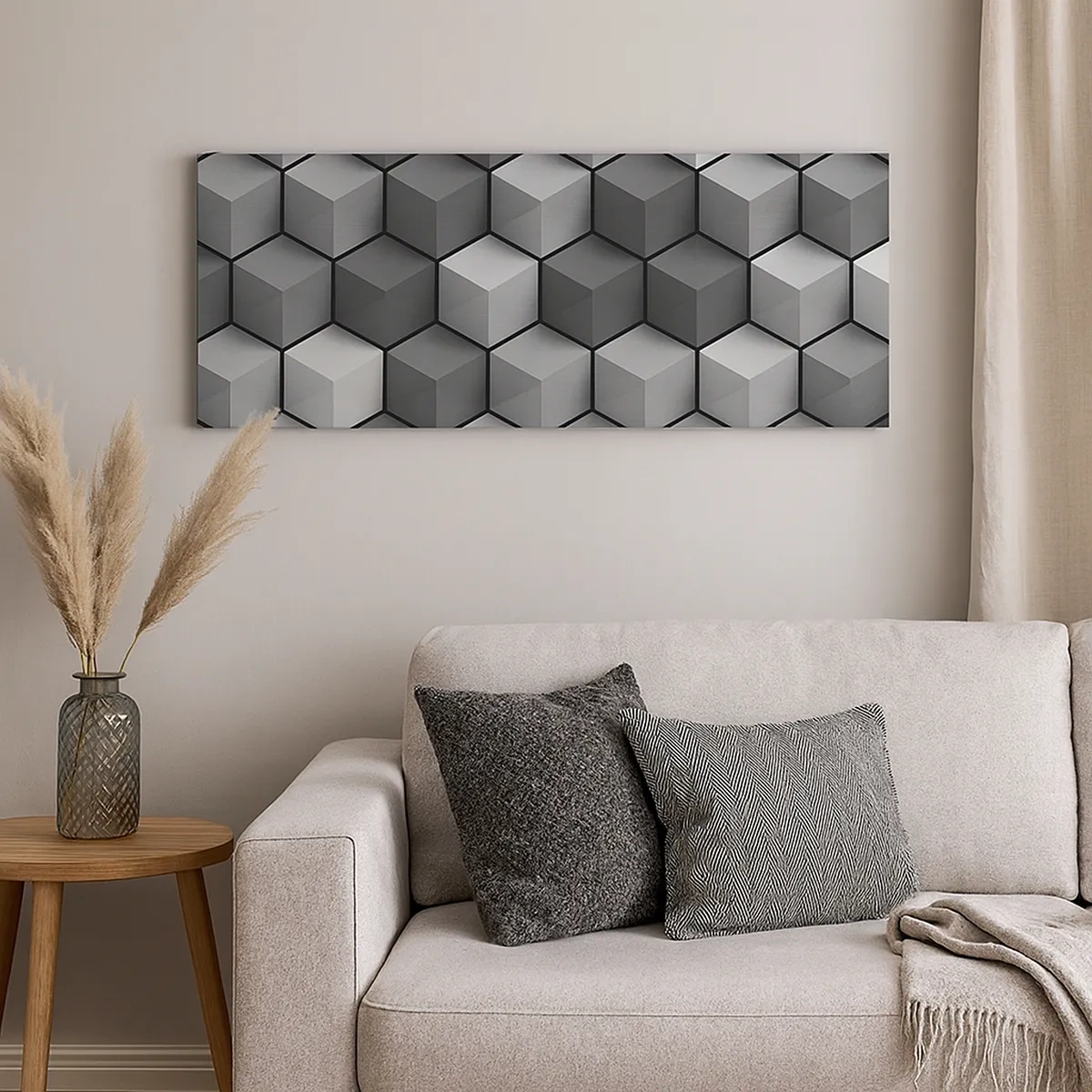 Schilderen op canvas - Kubistische puzzel - 30x30 cm