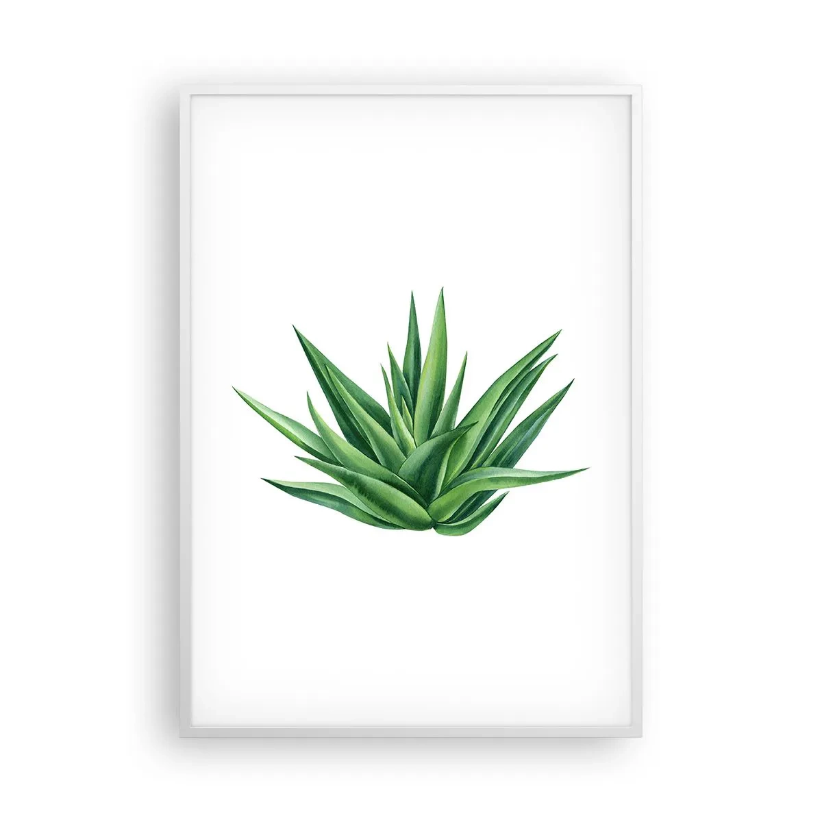 Poster in een witte lijst - Groen – kracht – leven - 70x100 cm