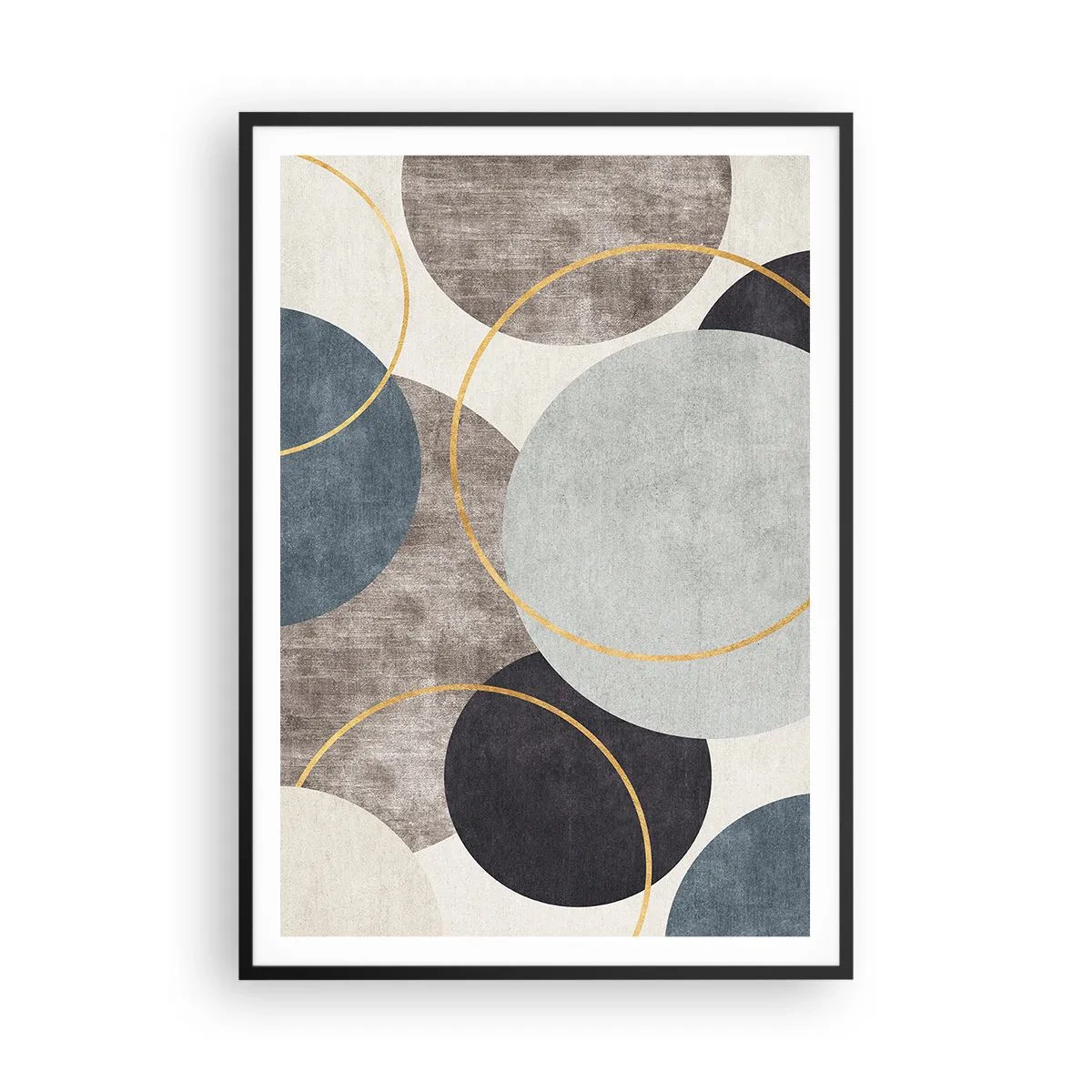 Poster in een zwarte lijst - Wiel voor wiel - 70x100 cm