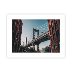 Poster - Over de golven van de stad - 40x30 cm