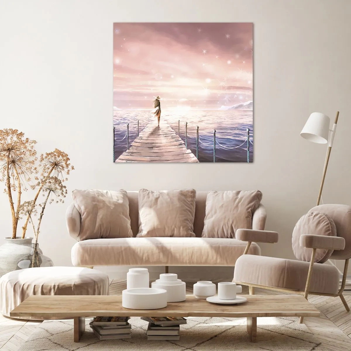 Schilderen op canvas - In het licht van een droom - 30x30 cm