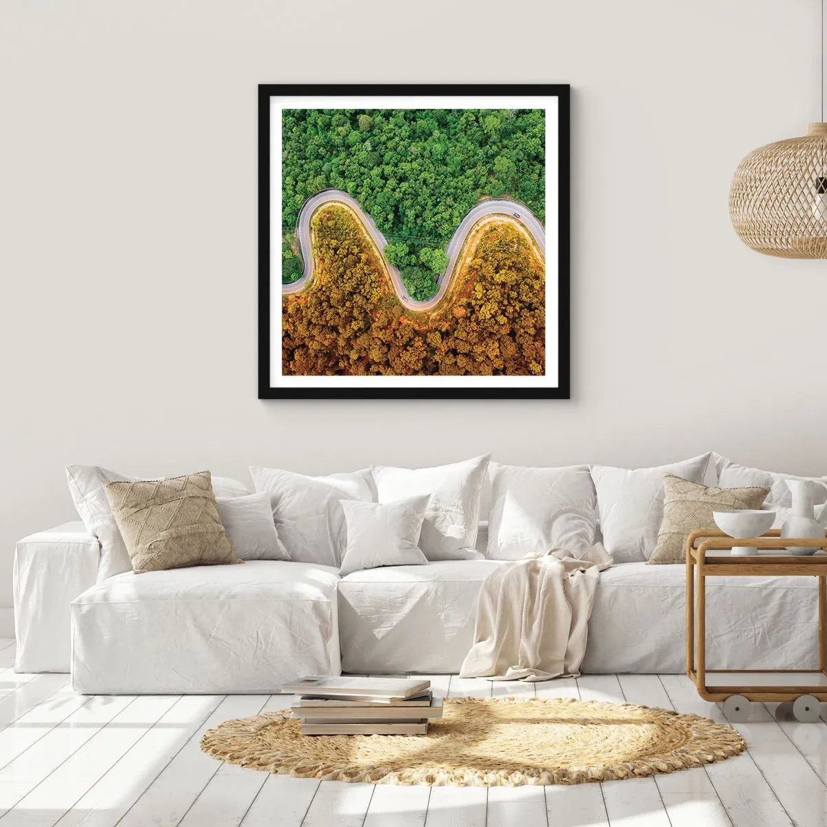 Poster in een zwarte lijst - Grenzen en doorbraken - 30x30 cm