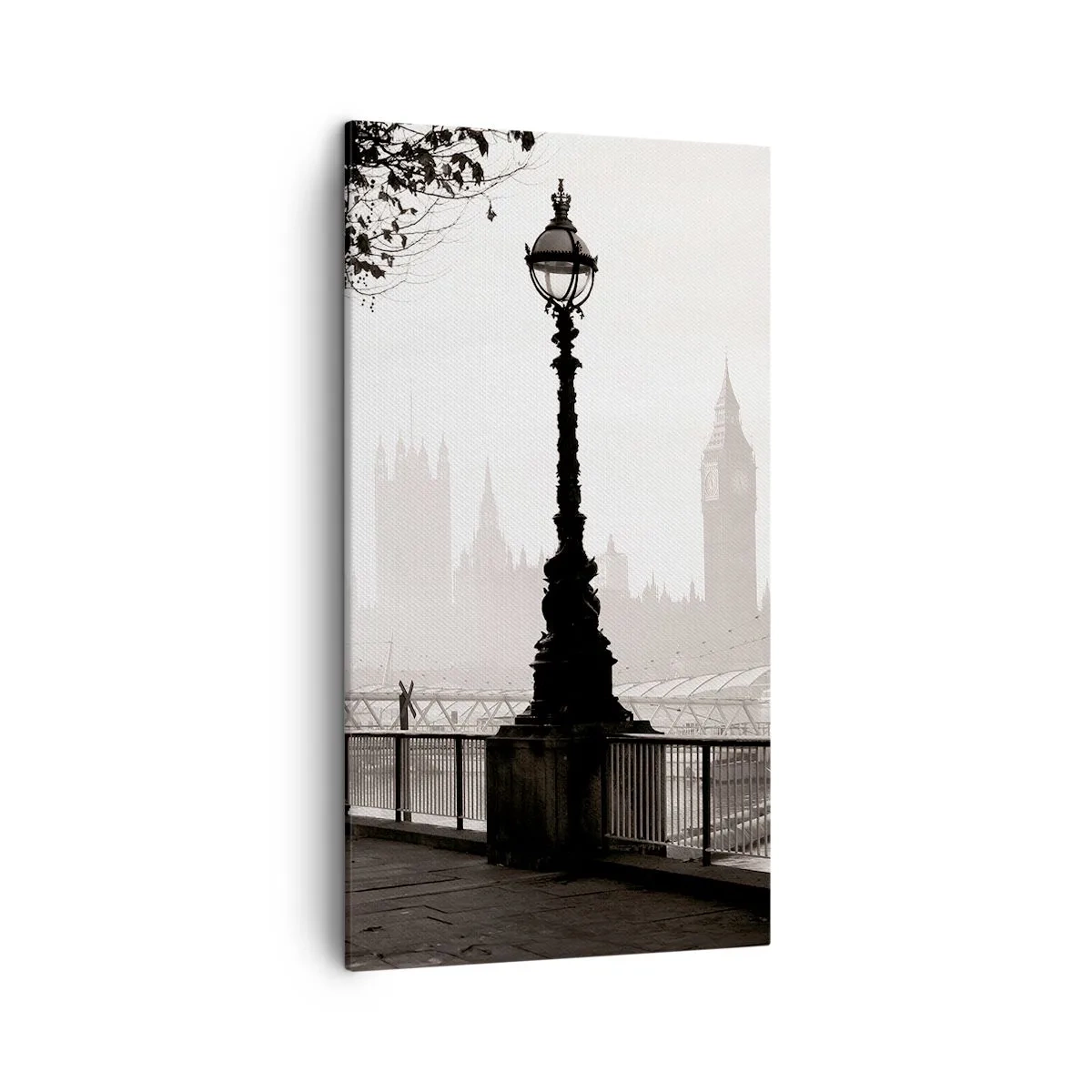 Schilderen op canvas - Ochtend in Londen - 45x80 cm