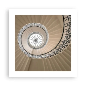 Poster - Binnenin de schaal - 40x40 cm