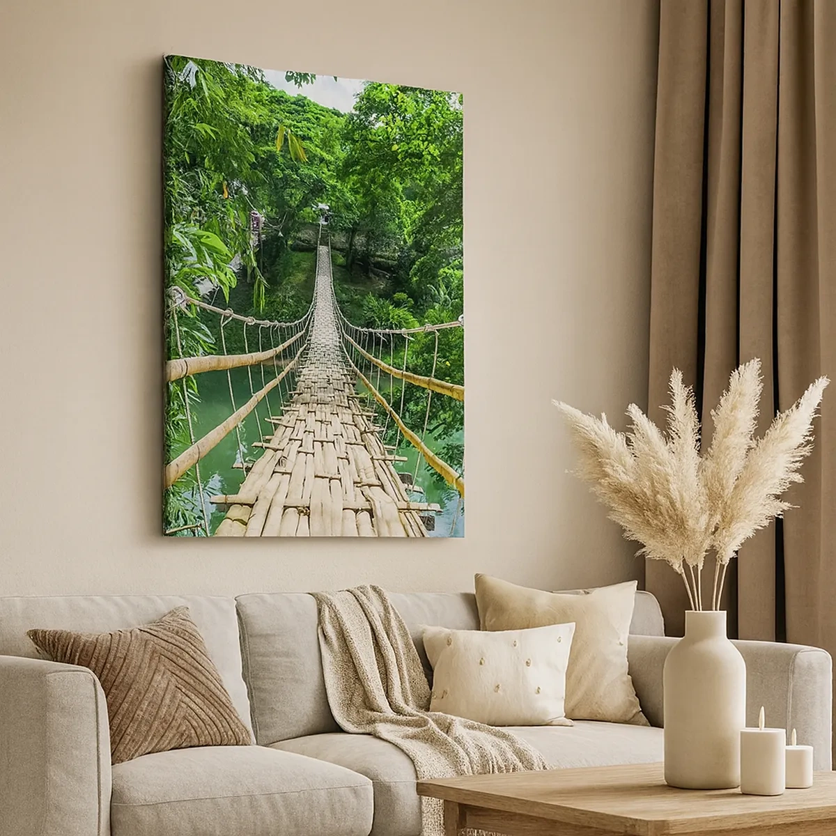 Schilderen op canvas - Apenbrug over de green - 50x70 cm