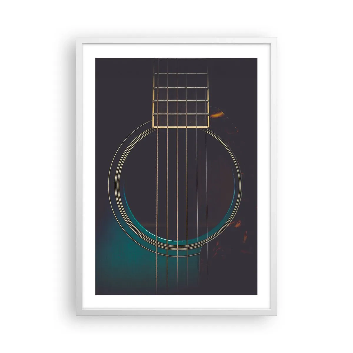 Poster in een witte lijst - Nog even voordat het klinkt - 50x70 cm