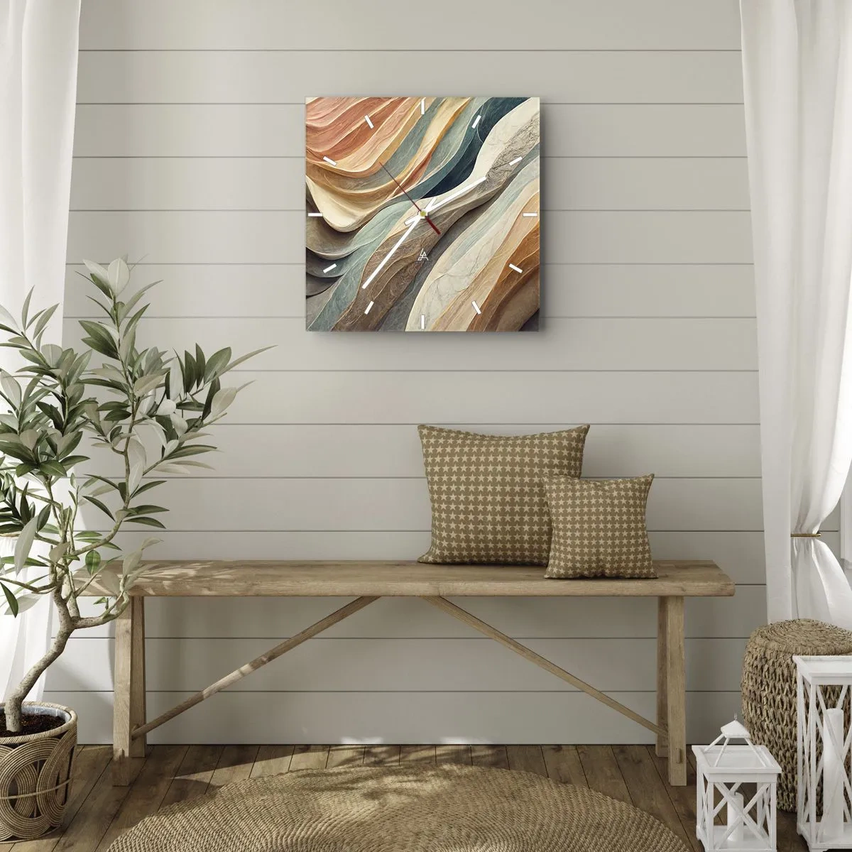 Wandklok - Klok - Het moment vóór de verandering - 30x30 cm