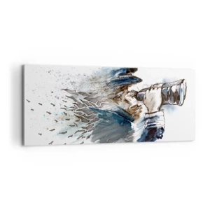 Schilderen op canvas - Tien op de schaal van Beaufort! - 100x40 cm