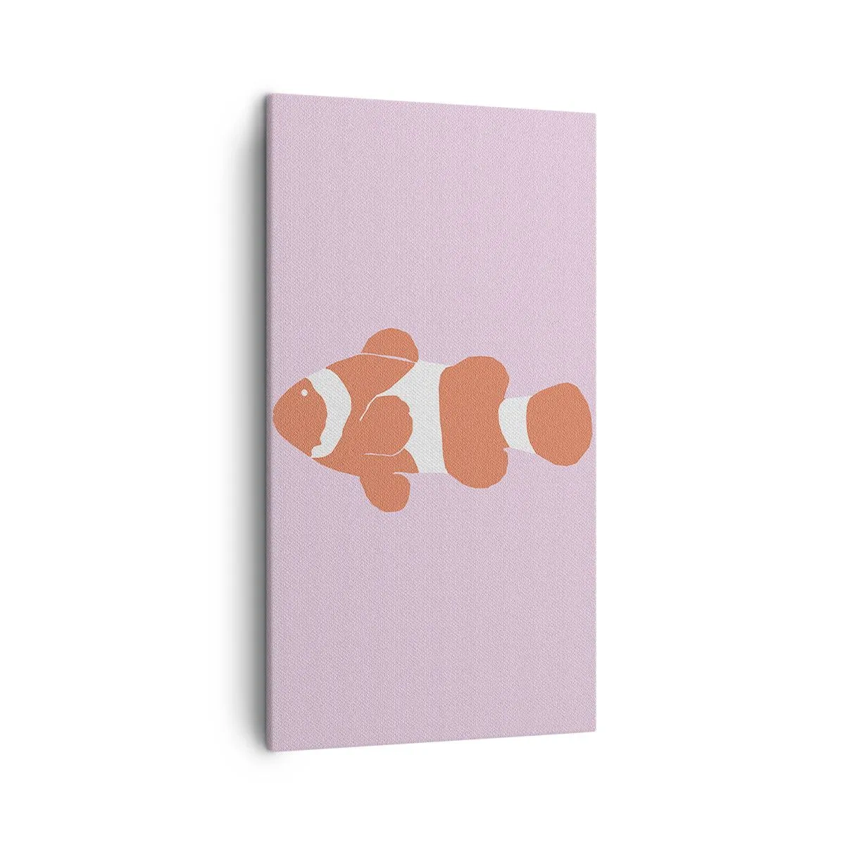 Schilderen op canvas - In koraal dat bij haar gezicht en staart past - 45x80 cm