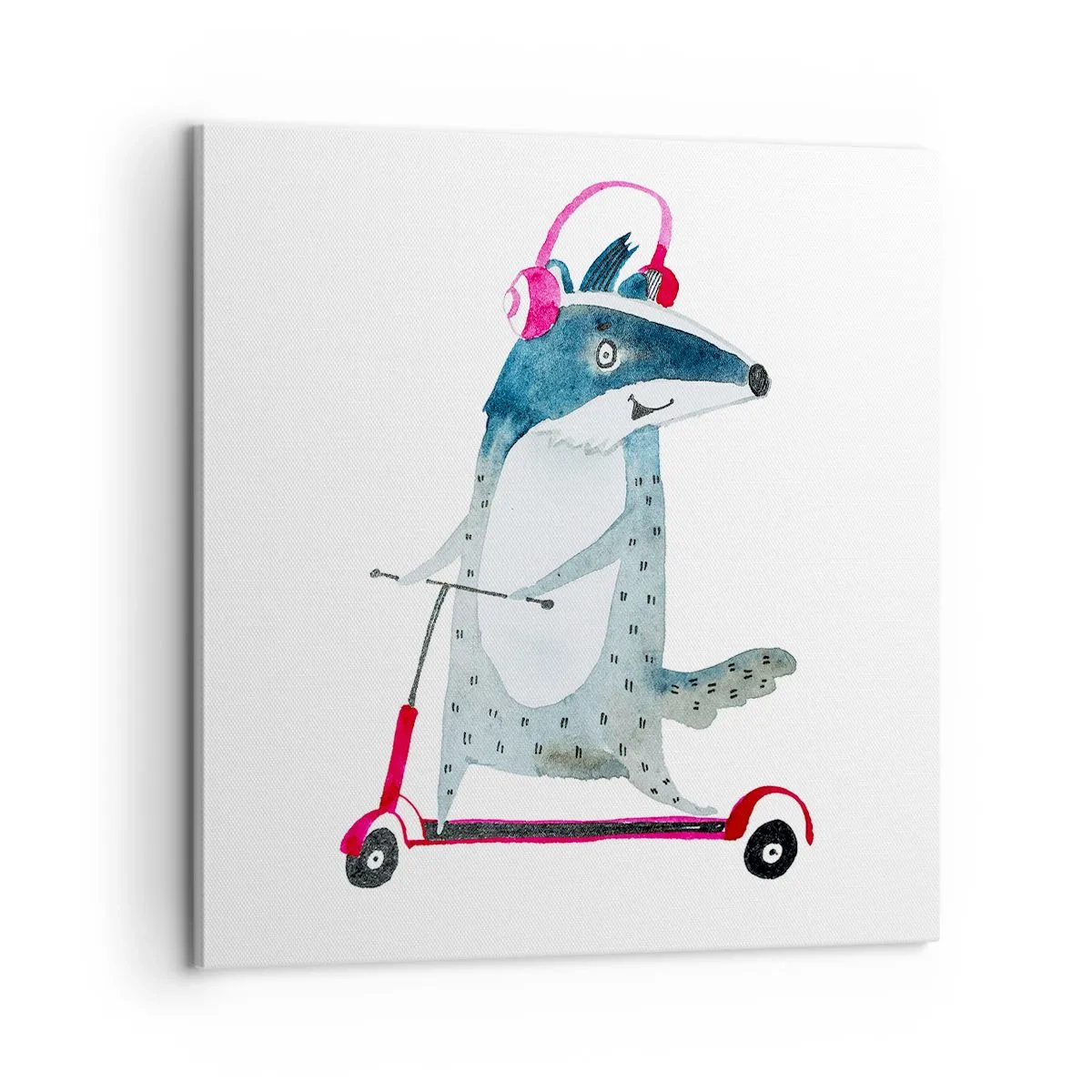 Schilderen op canvas - Badger vreugde - 60x60 cm