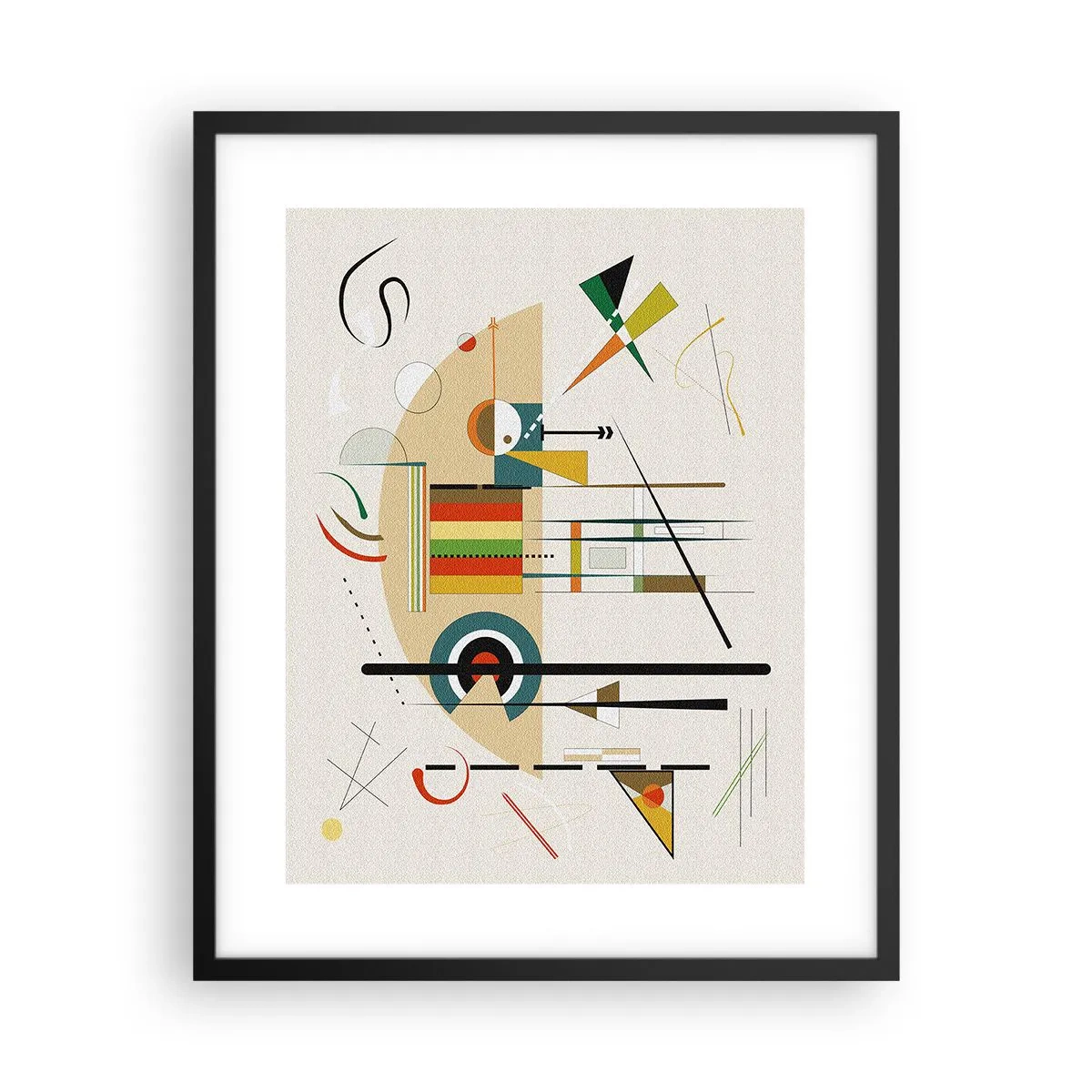 Poster in een zwarte lijst - En de wereld lacht - 40x50 cm