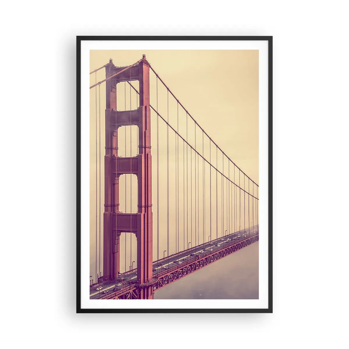 Poster in een zwarte lijst - Tussen hemel en aarde - 70x100 cm