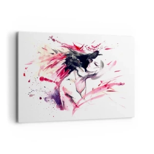 Schilderen op canvas - Een liefdesvervulling - 100x70 cm