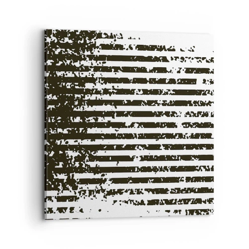 Schilderen op canvas - Ritme en ruis - 70x70 cm