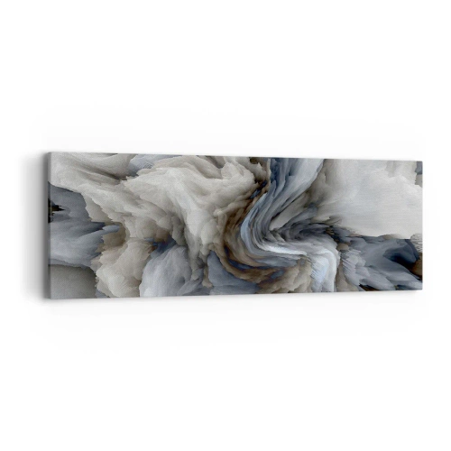 Schilderen op canvas - Steen en bloem - 90x30 cm