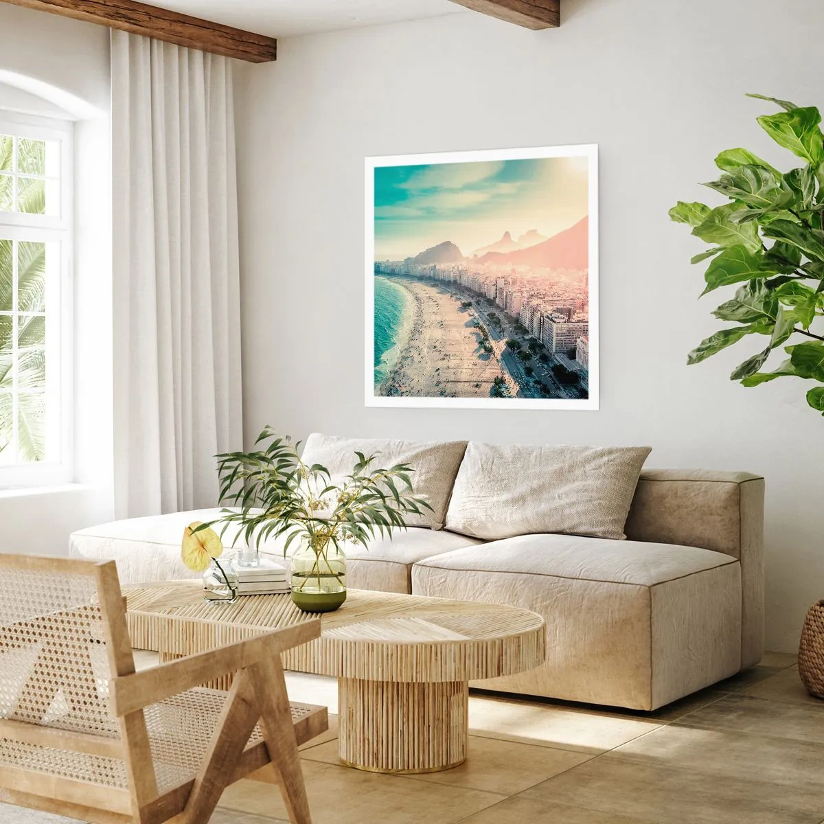 Poster - Eeuwige vakantie in Rio - 50x50 cm