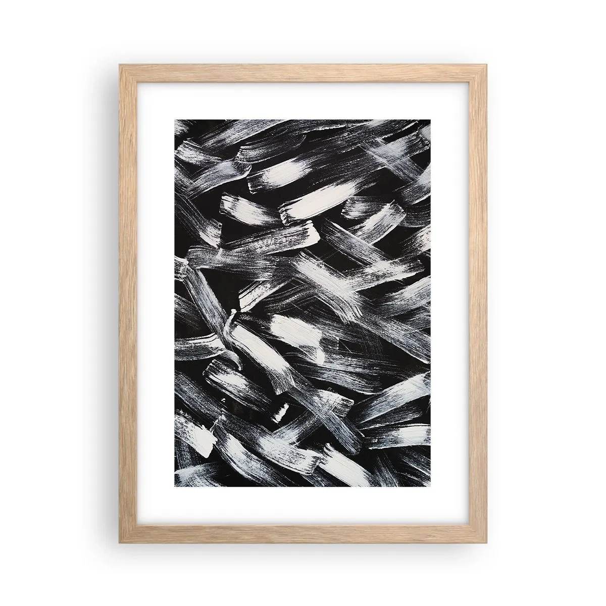 Een poster in een licht eiken lijst - Abstractie in de industriële spirit - 30x40 cm