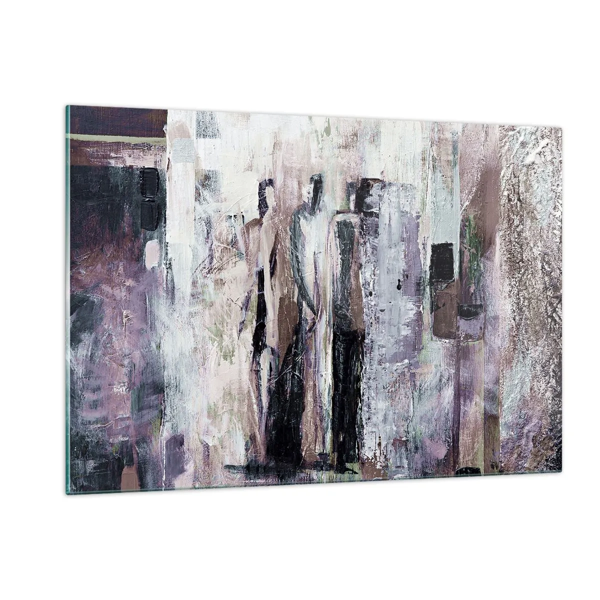 Schilderen op glas - De mysterieuze drie - 120x80 cm